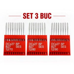 Pachet 3 seturi ace surfilat DCx27 70/80/90