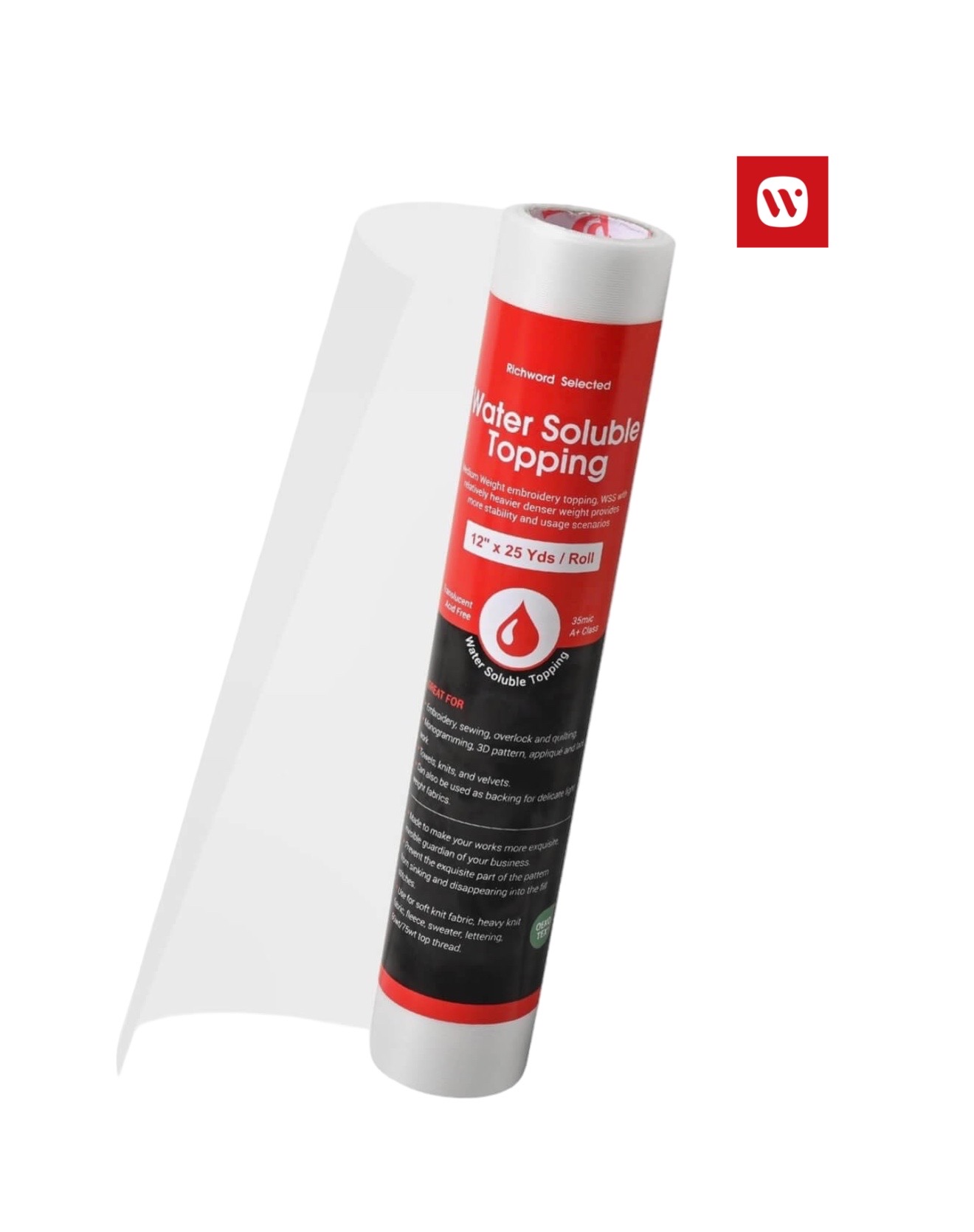 Inserție Solubila Wash Away Richword pentru Brodat – Rolă 31 cm × 23 m Inserție Solubila Wash Away Richword pentru Brodat – Rolă 31 cm × 23 m