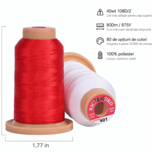 Ata brodat Polyester Premium RICHWORD 800m