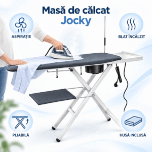 Masa de calcat pliabila cu absorbtie si incalzire Jocky
